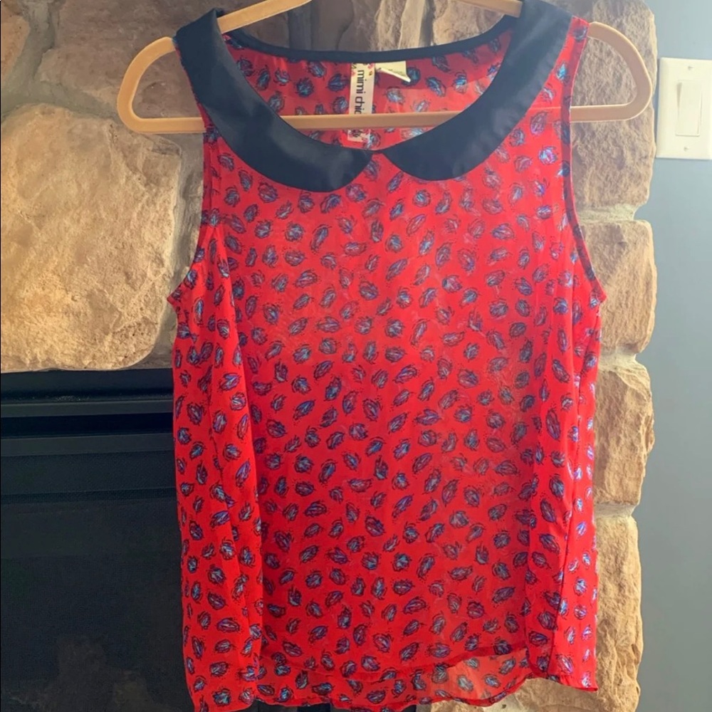 Red summer top